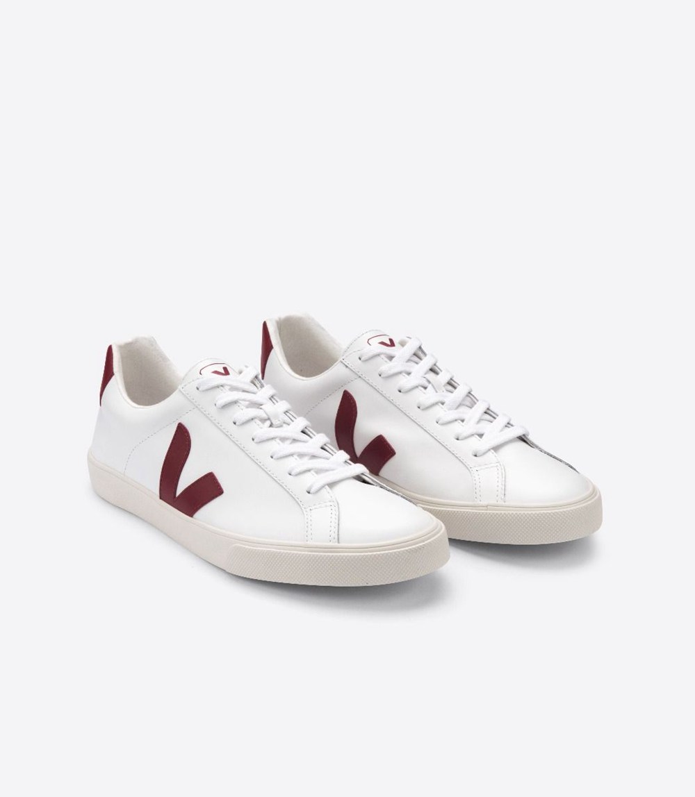 Veja Sneakers Dam - Esplar Läder - Vita - 714352-PWM